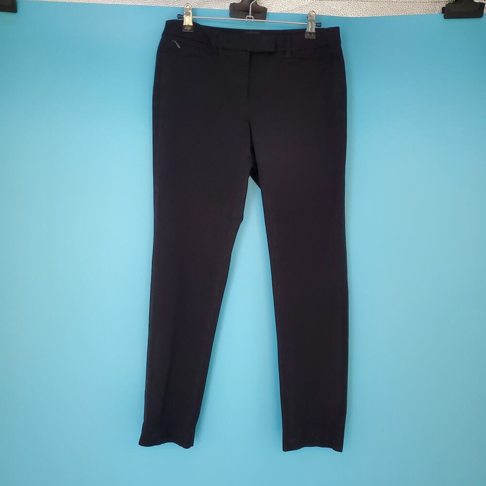 WHBM White House Black Market Trousers Size 6 The Slim Black